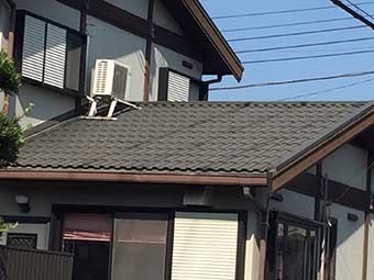 藤岡市 屋根塗装前