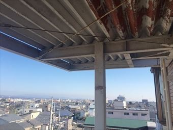 前橋市三河町マンション塗装工事屋根