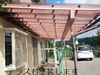 吾妻郡高山村T様邸テラス