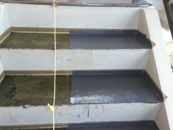 前橋市三河町マンション階段防水工事4