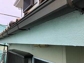 前橋市上佐鳥町 破風下塗り後