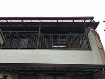 桐生市広沢町 ベランダテラス交換工事