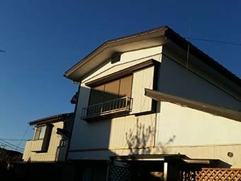吉岡町 屋根、外壁塗装工事前