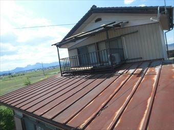 安中市松井田町下屋根サビ