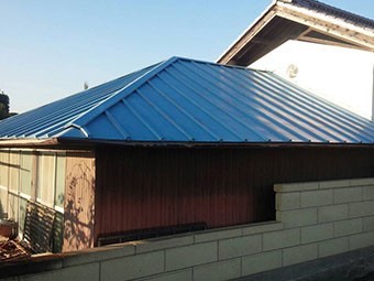 群馬 トタン屋根塗装工事 現場調査
