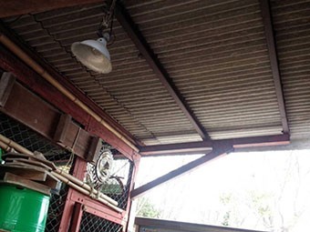 前橋市富士見町作業小屋塗装3