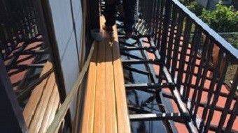 前橋市高花台K様邸ベランダの床