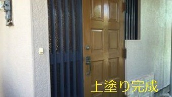 前橋市高花台K様邸玄関上塗り