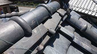 高崎市寺尾町 棟瓦崩れ