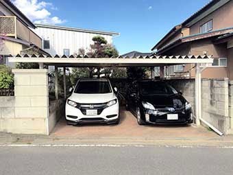 前橋市関根町ガレージ外観