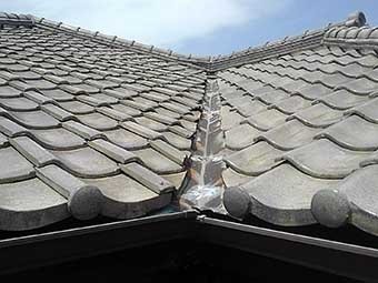高崎市金古町 瓦屋根 雨漏り点検