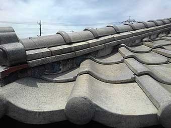 高崎市金古町 瓦屋根 雨漏り点検