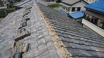 高崎市上中居町 棟瓦積み直し工事