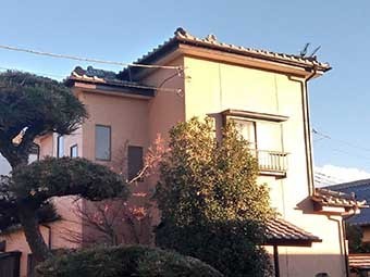 太田市宝町瓦漆喰点検外観
