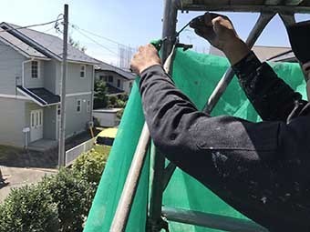 前橋市富士見町Y様邸足場解体