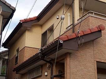 屋根瓦補修調査
