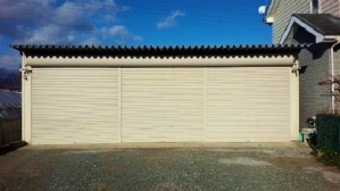 桐生市新里町で大きなガレージ、着工前