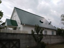 遮熱塗料で塗装後