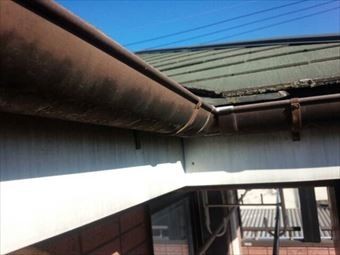 前橋市鳥取町雨樋の状態