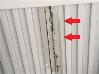 前橋市朝倉町K様金属外壁の劣化