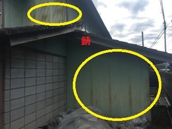 伊勢崎市調査外壁サビ指摘