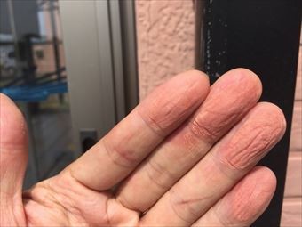 前橋市鼻毛石K様外壁チョーキング