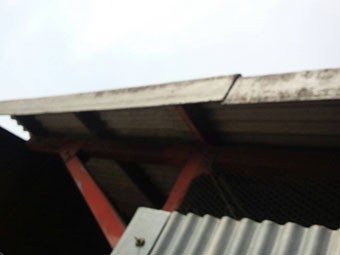 前橋市富士見町作業小屋ケラバ部分