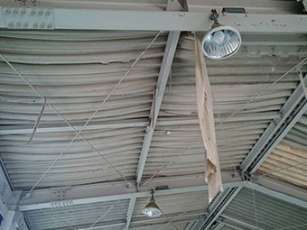 幼稚園の体育館の天井