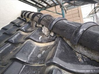 高崎市上中居町T様漆喰の劣化