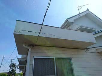 前橋市総社町 ベランダ防水点検