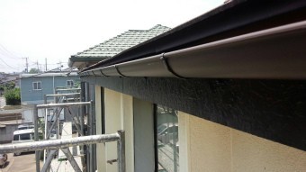 前橋市関根町新しい横樋取付完成