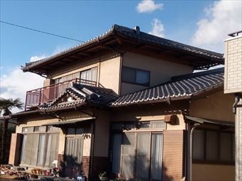 前橋市日吉町屋根工事前