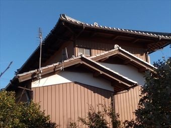 前橋市日吉町破風板と漆喰