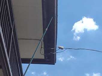 高崎市下小塙町ベランダ上軒樋