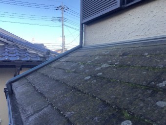 高崎市貝沢町東面屋根コロニアルコケ部分