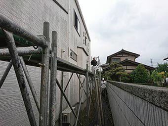 伊勢崎市山王町O様邸仮設足場2