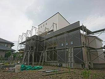 伊勢崎市山王町O様邸仮設足場