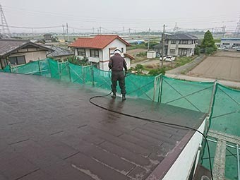伊勢崎市山王町O様邸高圧洗浄