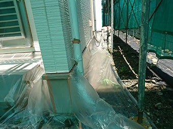 伊勢崎市山王町O様邸ビニール養生基礎