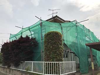 前橋市 足場工事完了