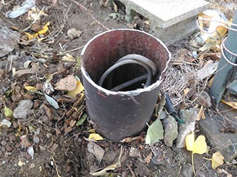 前橋市青柳町電灯切断後
