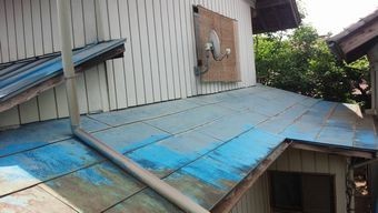 高崎市北原町屋根のさびと苔