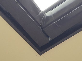 高崎市小八木町T様1F軒樋曲がり部分