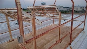 藤岡市立石町P工場鉄骨