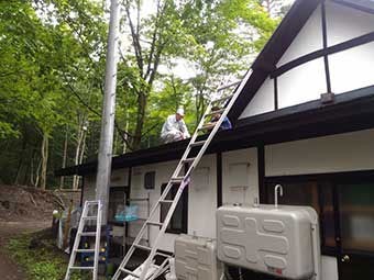北軽井沢Y様邸屋根雨漏り調査2