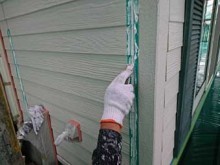 伊勢崎市波志江町T様邸外壁目地コーキング