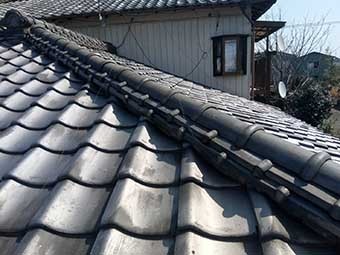 高崎市島野町 鬼瓦漆喰
