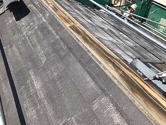 前橋市富士見町Y様邸棟板金剥がした後