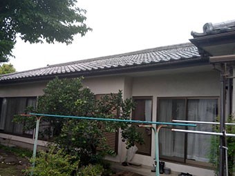 高崎市西島町 棟瓦積み直し