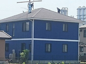 安中市松井田町 屋根カバー工法
